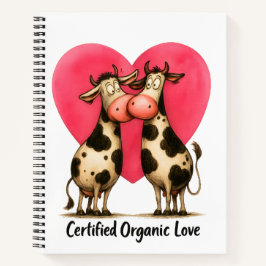 🐄💘 Spiral Notebook for Moo-tivated Hearts 📝🌱 Notizblock