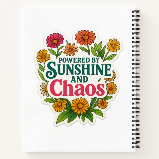 🌞 Spiral Notebook for Wild Souls 🌸📓 Notizblock (Rückseite)