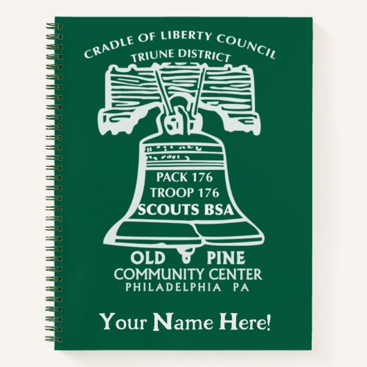 Spiral Notebook - Forest Green (Personalized) Notizblock (Vorderseite)