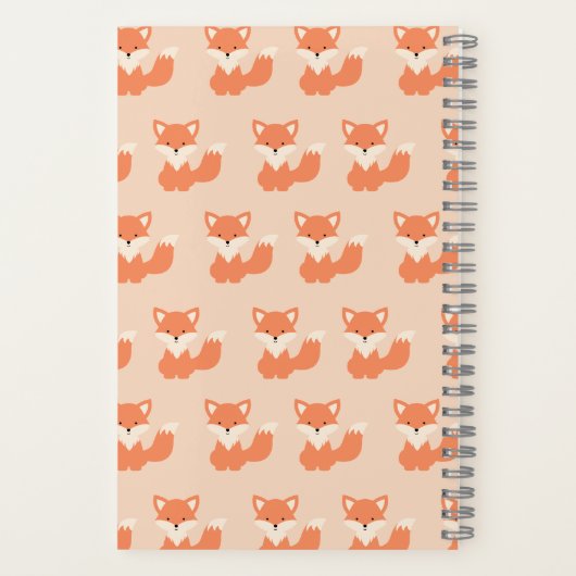 Spiral Notebook Fox Notizblock (Rückseite)