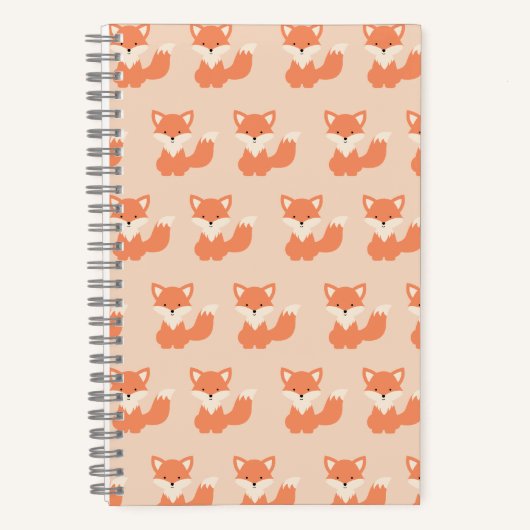 Spiral Notebook Fox Notizblock (Vorderseite)