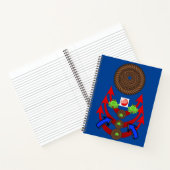 Spiral Notebook Frogs Blue Red Arrows Notizblock (Innenseite)