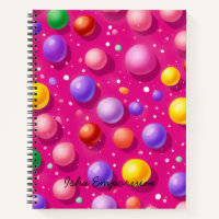 Spiral Notebook Gedankenblasen: Wo Ideen aufgehen
