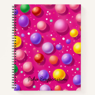 Spiral Notebook Gedankenblasen: Wo Ideen aufgehen Notizblock