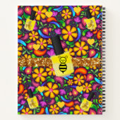 Spiral Notebook Gelbe Hummel Blüte Notizblock (Rückseite)