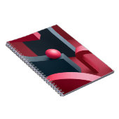 Spiral notebook geometric shapes - Modern notebook Notizblock (Rechte Seite)