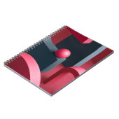 Spiral notebook geometric shapes - Modern notebook Notizblock (Linke Seite)