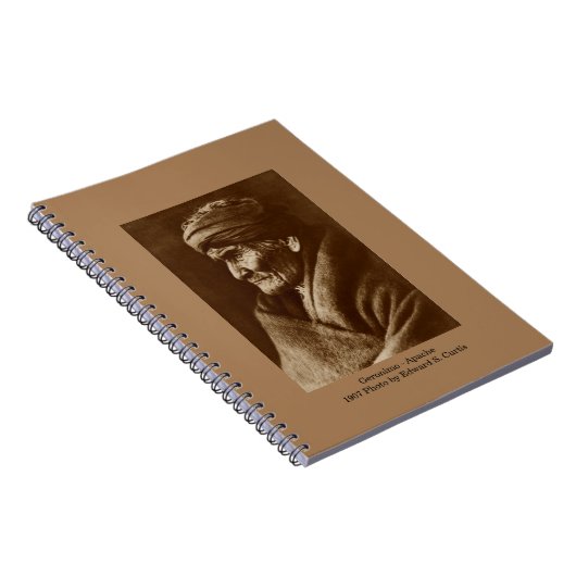 Spiral Notebook Geronimo von Edward S. Curtis Notizblock (Rechte Seite)