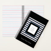 Spiral Notebook gestreift benutzerdefiniertes Foto Notizblock (Innen)