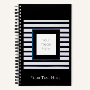 Spiral Notebook gestreift benutzerdefiniertes Foto Notizblock