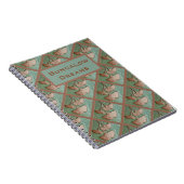 Spiral Notebook Gingko Fliesenprint Notizblock (Rechte Seite)