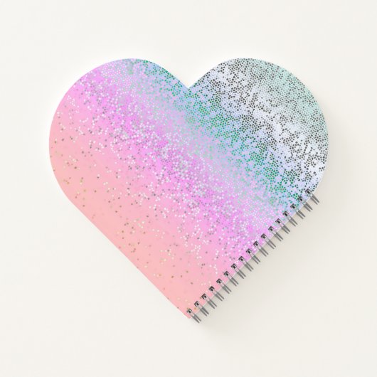 Spiral Notebook Glitzer Star Dust Notizblock (Rückseite)