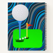 Spiral Notebook Golf Ball Stripe Notizblock (Rückseite)