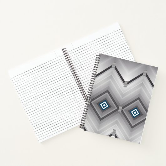 Spiral Notebook grau Notizblock (Innenseite)