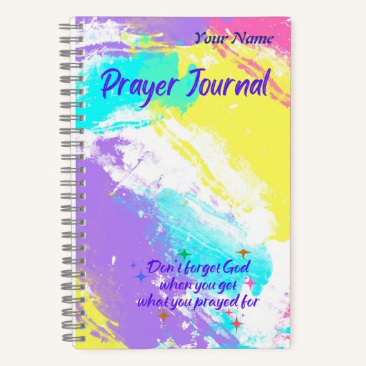 Spiral Notebook-Größe A5, Pastel Abstrakt Notizblock (Vorderseite)