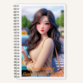 Spiral Notebook Hello Beautiful Lady 3 Notizblock
