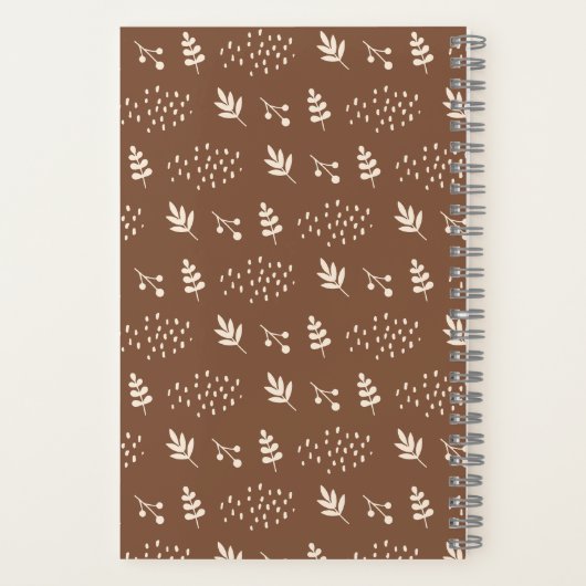 Spiral Notebook Herbstbär Notizblock (Rückseite)