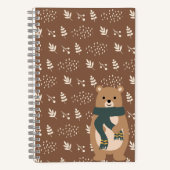 Spiral Notebook Herbstbär Notizblock (Vorderseite)