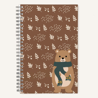 Spiral Notebook Herbstbär Notizblock