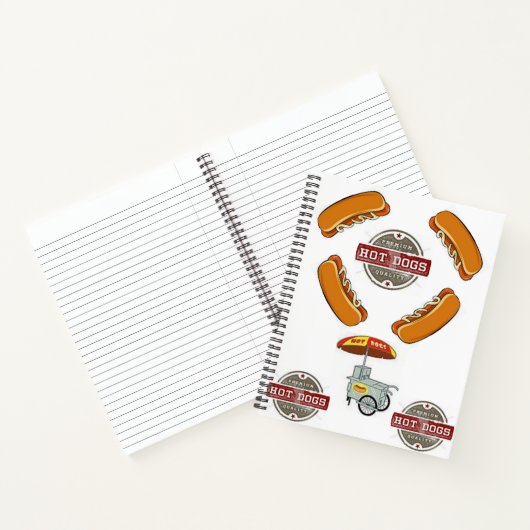 Spiral Notebook Hotdog Notizblock (Innenseite)