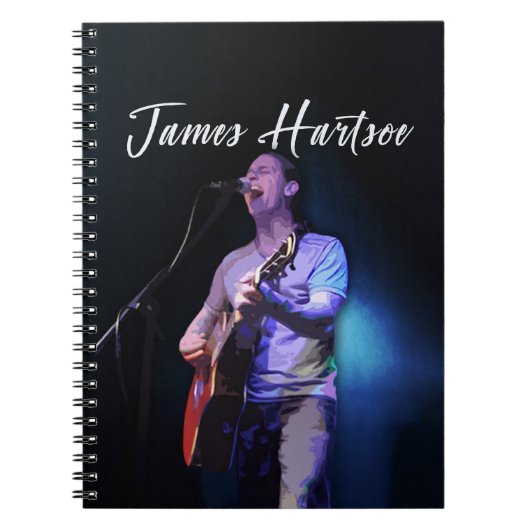 Spiral Notebook - James Hartsoe singen Notizblock (Vorderseite)