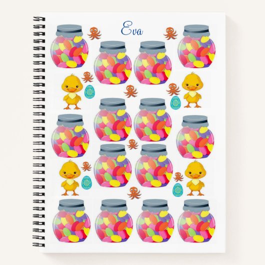 Spiral Notebook Jellybohne Notizblock (Vorderseite)