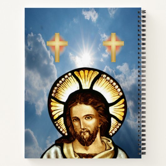 Spiral Notebook Jesus Notizblock (Rückseite)