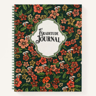 Spiral Notebook Journal Floral Notizblock