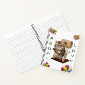 Spiral Notebook Kitten Cat Condo Cat Adoption Lieb Notizblock (Innenseite)