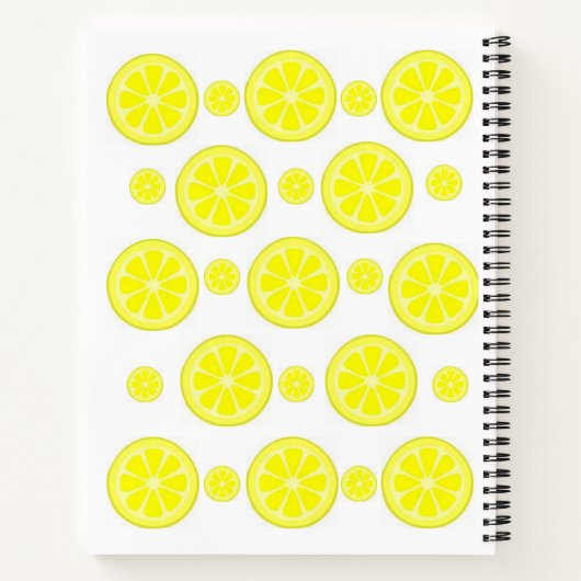 Spiral Notebook Lemon Notizblock (Rückseite)