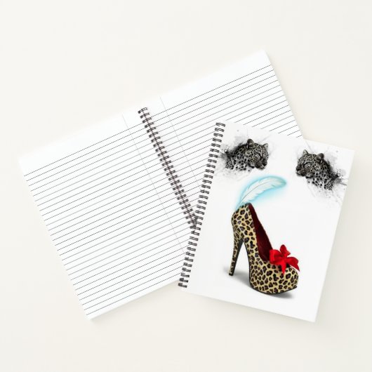 Spiral Notebook Leopard Heels Notizblock (Innenseite)