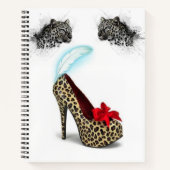 Spiral Notebook Leopard Heels Notizblock (Vorderseite)