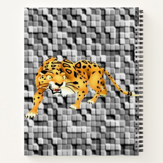 Spiral Notebook Leopard Notizblock (Rückseite)