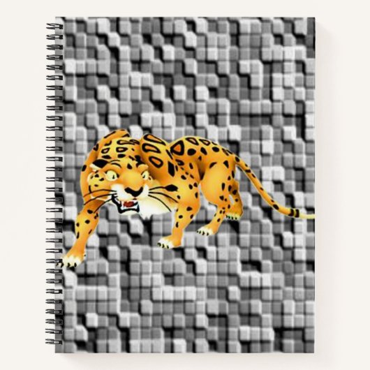 Spiral Notebook Leopard Notizblock (Vorderseite)
