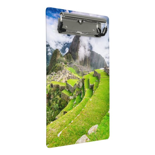 Spiral Notebook Machu Picchu, Cusco - Peru Mini Klemmbrett (Schrägansicht)