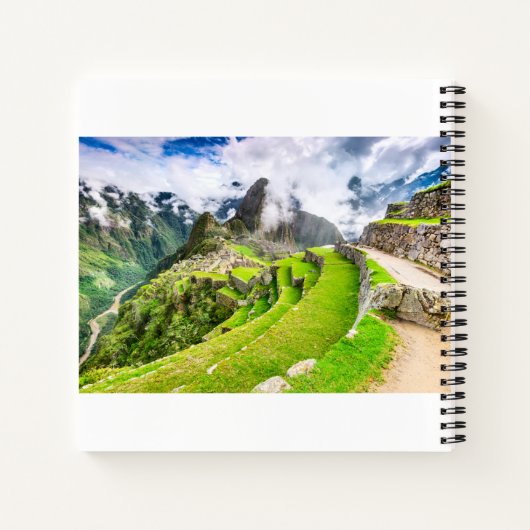 Spiral Notebook Machu Picchu, Cusco - Peru Notizblock (Rückseite)