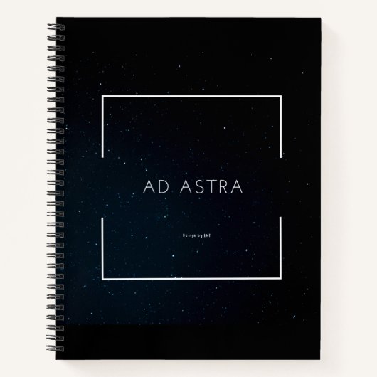 Spiral-Notebook mit Ad Astra Print Notizblock (Vorderseite)