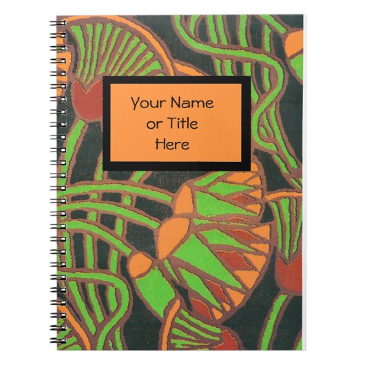 Spiral-Notebook mit ägyptischem Cover-Design Notizblock (Vorderseite)