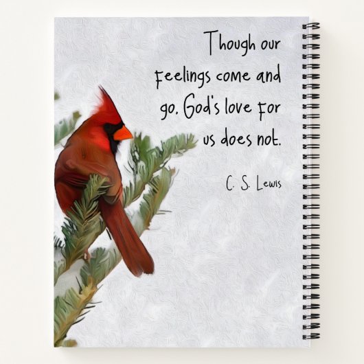 Spiral-Notebook mit C.S. Lewis Quote Notizblock (Rückseite)