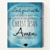 Spiral-Notebook mit einem Gebet für Angst Notizblock (Rückseite)