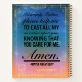 Spiral-Notebook mit einem Gebet für Angst Notizblock (Rückseite)