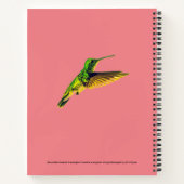 Spiral-Notebook mit Schlicht-geliebtem Emerald-Des Notizblock (Rückseite)