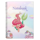 Spiral Notebook mit schönen Kawaii Designs Notizblock (Vorderseite)