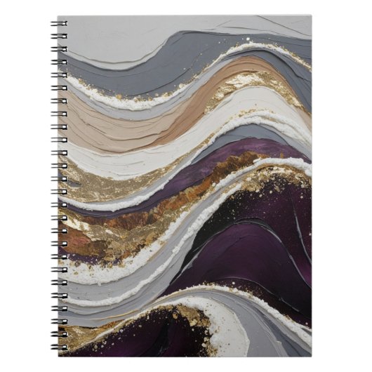 Spiral Notebook mit traumhaftem Design für lila We Notizblock (Vorderseite)