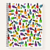Spiral Notebook Nail Polnisch Fruchtfarben Notizblock (Vorderseite)