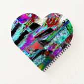 Spiral Notebook – Neon Pulse Notizblock (Rückseite)