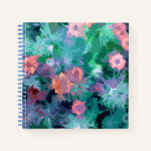 Spiral Notebook Nigella Floral Design Notizblock (Vorderseite)