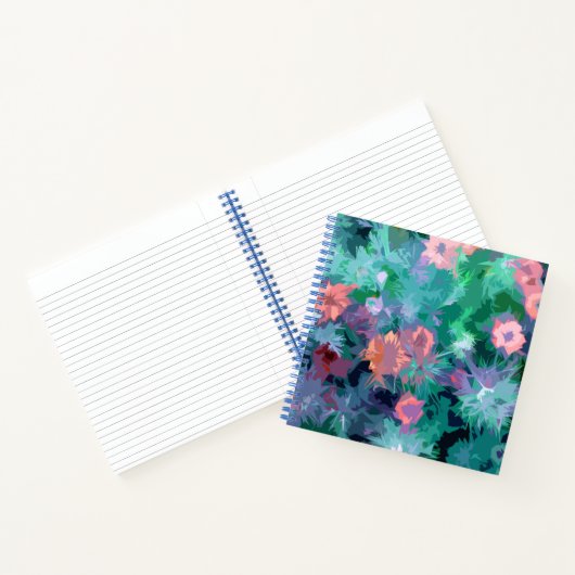 Spiral Notebook Nigella Floral Design Notizblock (Innenseite)
