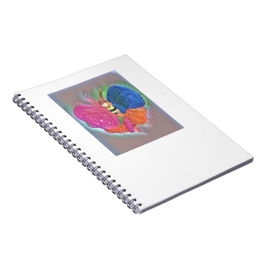 Spiral Notebook-Notebook-Butterfly Notizblock (Rechte Seite)