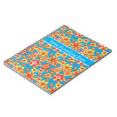Spiral-Notebook oder -Journal: Ditzy Orange-Blume Notizblock (Linke Seite)